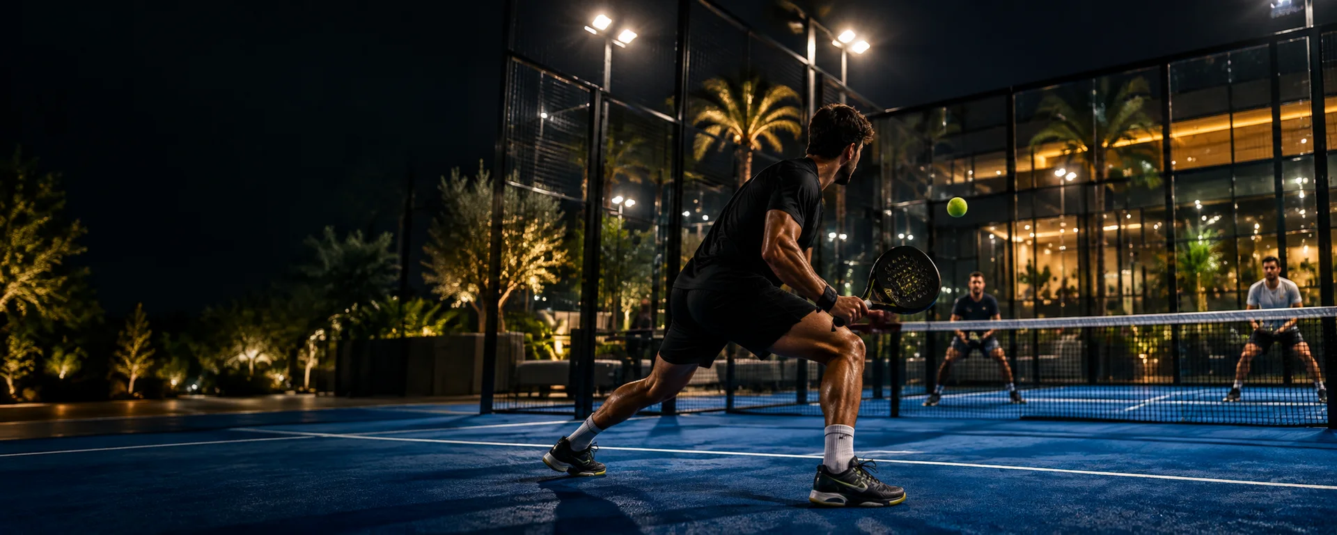 Padel match at a premium club
